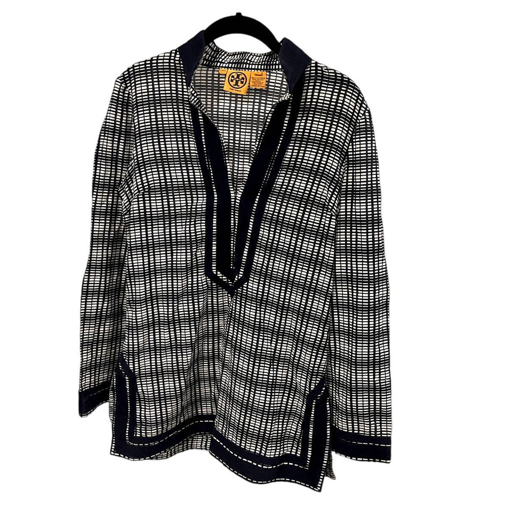 Tory Burch navy & white top 4, resort, quite luxury, old money, preppy, nautical